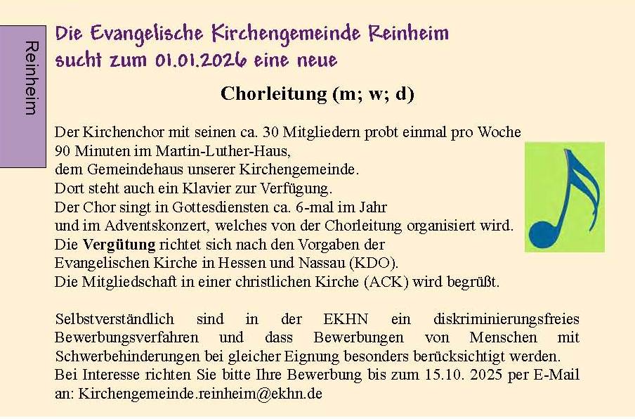 Chorleiter gesucht 25