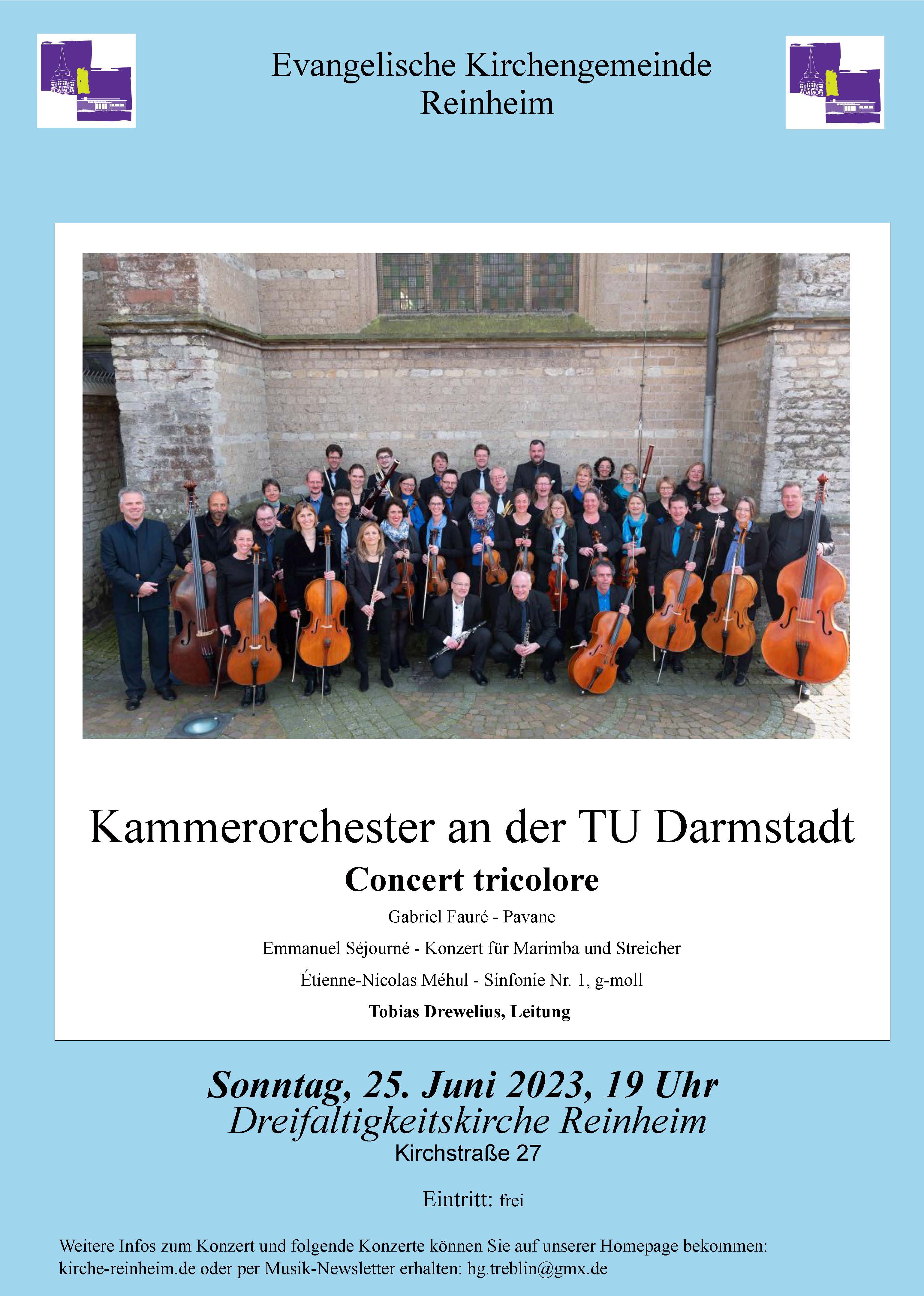Plakat Kammerorchester Reinh 25.6.2023
